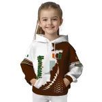 miami hurricanes triangular pattern orange white hoodie best selling