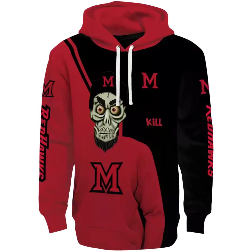 miami redhawks achmed skull red hoodie best selling miami redhawks achmed skull red hoodie best selling