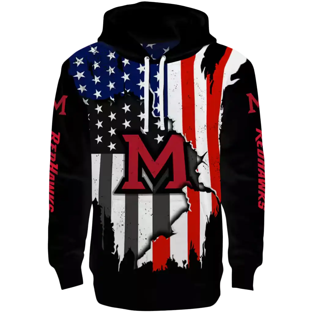 miami redhawks american pride black hoodie best selling miami redhawks american pride black hoodie best selling