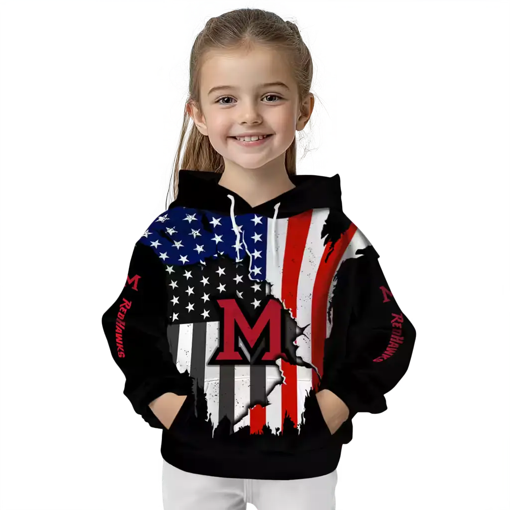 miami redhawks american pride black hoodie top rated miami redhawks american pride black hoodie top rated