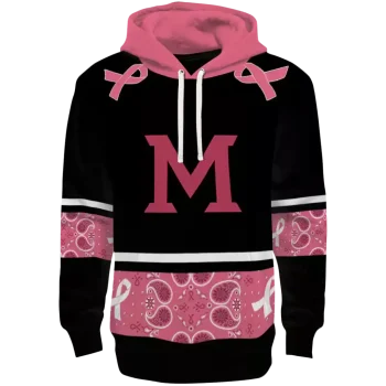 miami redhawks awareness ribbon black pink hoodie best selling