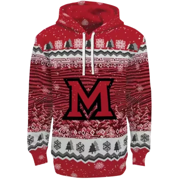 miami redhawks christmas trees red hoodie best selling