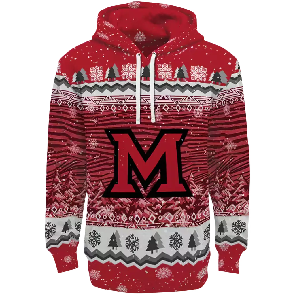 miami redhawks christmas trees red hoodie best selling miami redhawks christmas trees red hoodie best selling