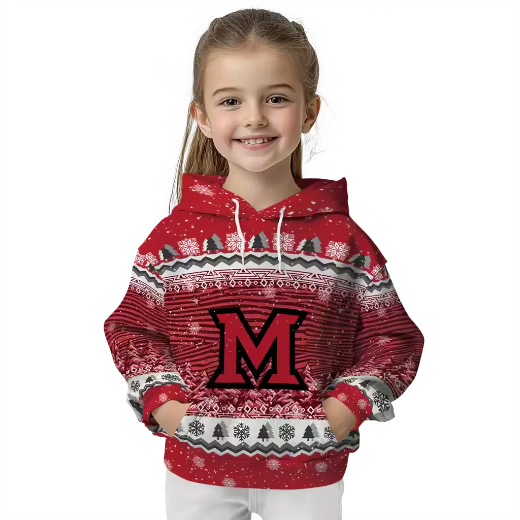 miami redhawks christmas trees red hoodie top rated miami redhawks christmas trees red hoodie top rated