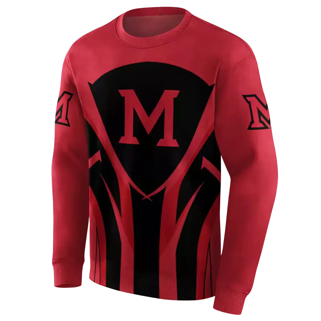 miami redhawks concentric lines red black hoodie new arrival miami redhawks concentric lines red black hoodie new arrival