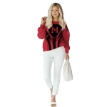 miami redhawks concentric lines red black hoodie best selling