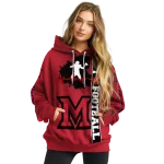 miami redhawks football heartbeat red hoodie best selling