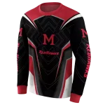 miami redhawks futuristic pattern red black hoodie best selling