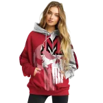 miami redhawks graphic punisher red white hoodie best selling