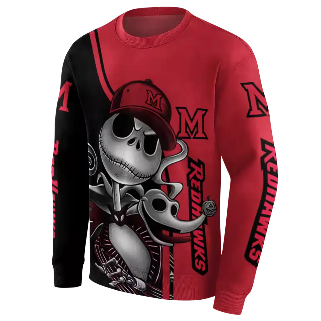miami redhawks jack skellington red hoodie new arrival miami redhawks jack skellington red hoodie new arrival