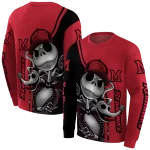 miami redhawks jack skellington red hoodie best selling