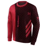 miami redhawks monogram pattern red hoodie best selling