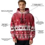 miami redhawks reindeer motif red hoodie best selling