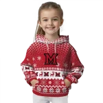 miami redhawks reindeer motif red hoodie best selling