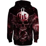 miami redhawks skull artwork red black hoodie best selling