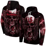 miami redhawks skull artwork red black hoodie best selling