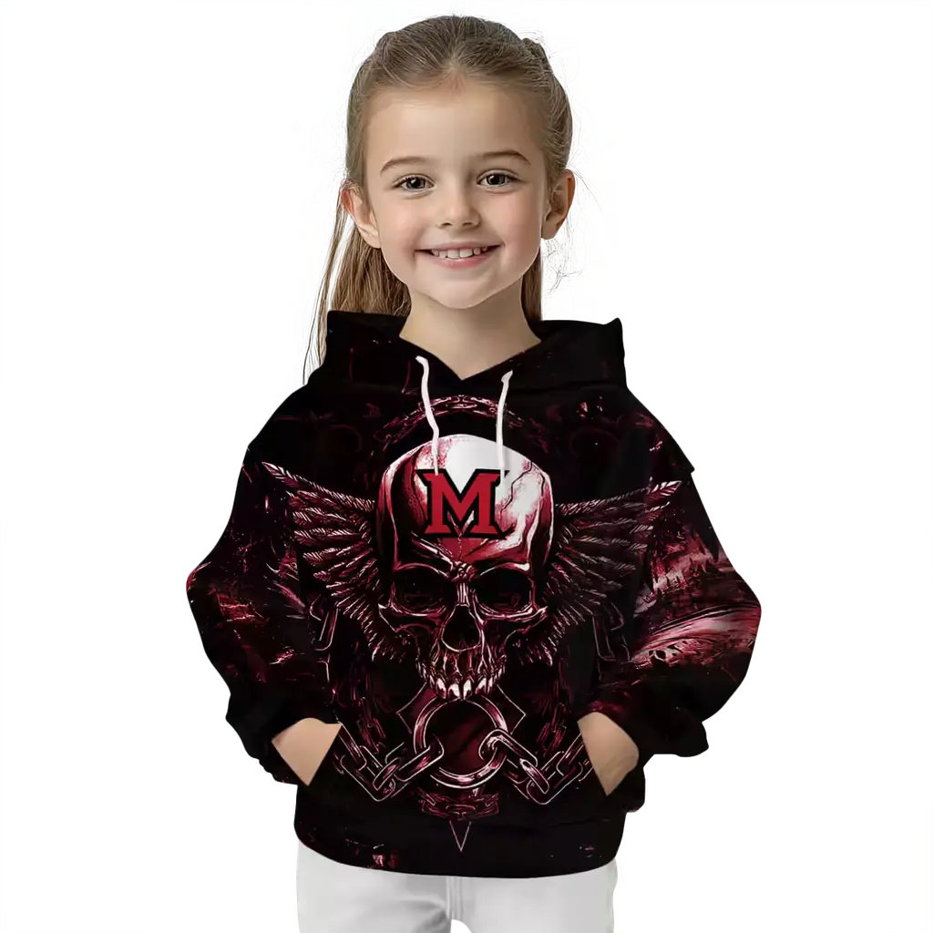 miami redhawks skull artwork red black hoodie top rated miami redhawks skull artwork red black hoodie top rated