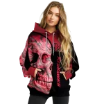 miami redhawks skull motif red black hoodie best selling