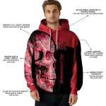 miami redhawks skull motif red black hoodie best selling