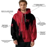 miami redhawks splatter effect red hoodie best selling