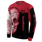 miami redhawks sugar skull red black hoodie best selling