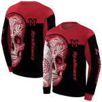 miami redhawks sugar skull red black hoodie best selling