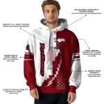 miami redhawks triangular pattern red white hoodie best selling