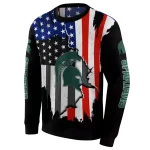 michigan state spartans american pride black hoodie best selling