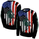 michigan state spartans american pride black hoodie best selling