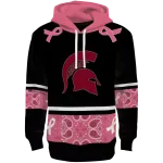 michigan state spartans awareness ribbon black pink hoodie best selling