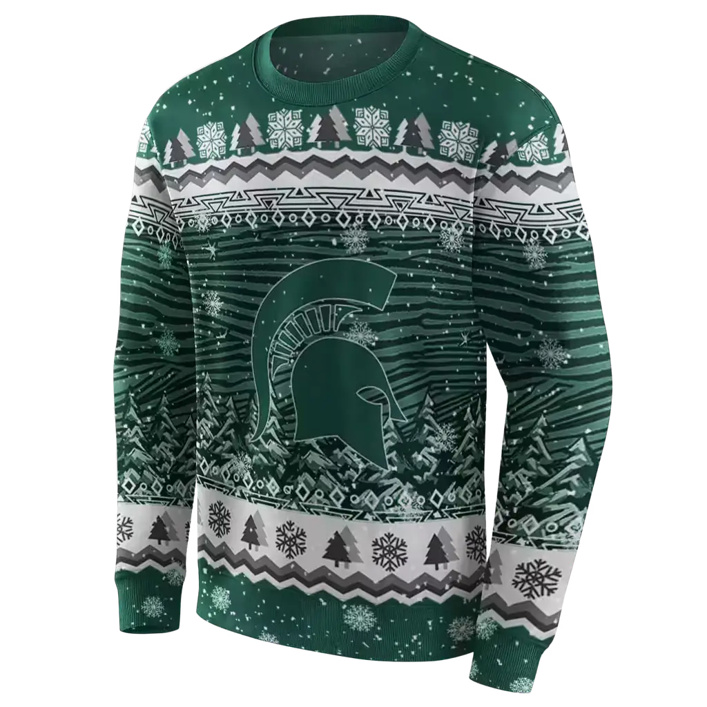 michigan state spartans christmas trees green hoodie new arrival michigan state spartans christmas trees green hoodie new arrival