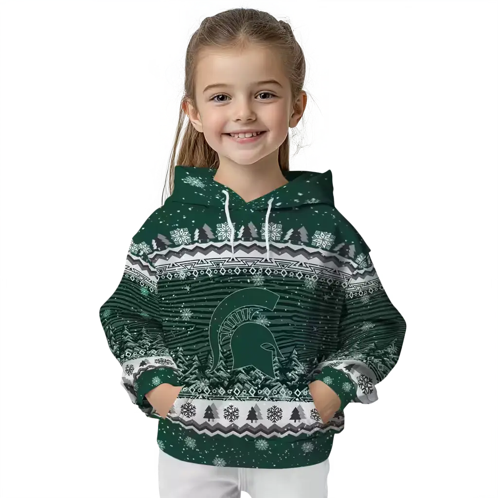 michigan state spartans christmas trees green hoodie top rated michigan state spartans christmas trees green hoodie top rated