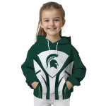 michigan state spartans concentric lines green black hoodie best selling