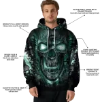 michigan state spartans demonic skull green black hoodie best selling