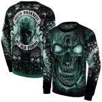 michigan state spartans demonic skull green black hoodie best selling