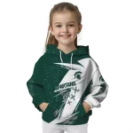 michigan state spartans dynamic slash green white hoodie best selling