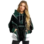 michigan state spartans futuristic pattern green black hoodie best selling