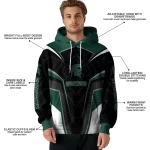 michigan state spartans futuristic pattern green black hoodie best selling