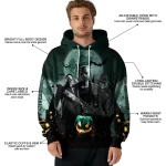 michigan state spartans halloween vibes green black hoodie best selling