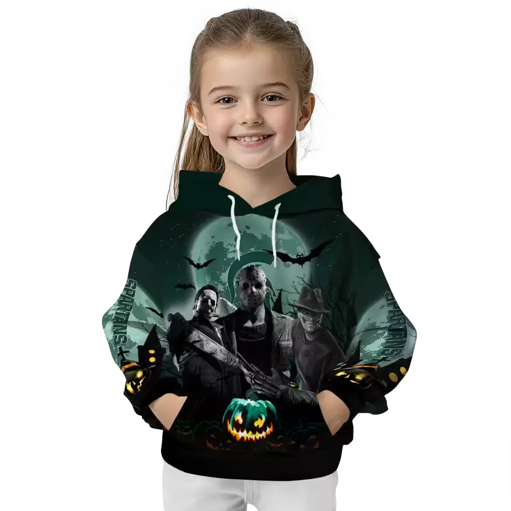 michigan state spartans halloween vibes green black hoodie top rated michigan state spartans halloween vibes green black hoodie top rated