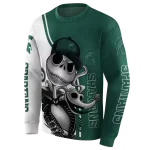 michigan state spartans jack skellington green hoodie best selling