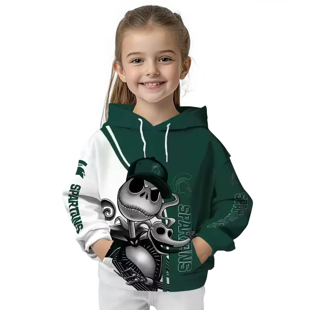 michigan state spartans jack skellington green hoodie top rated michigan state spartans jack skellington green hoodie top rated
