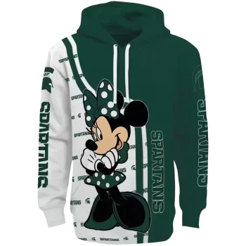 michigan state spartans minnie mouse green hoodie best selling