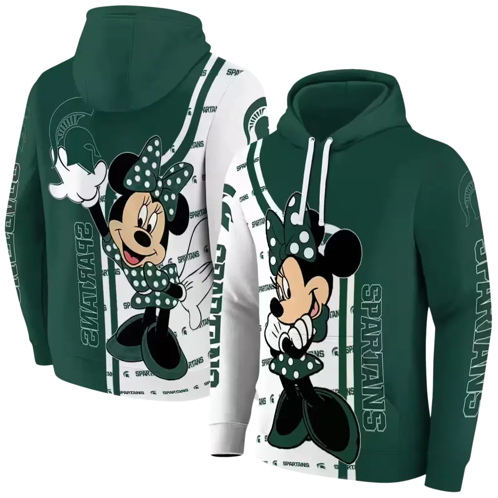 michigan state spartans minnie mouse green hoodie fashion forward michigan state spartans minnie mouse green hoodie fashion forward