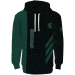 michigan state spartans monogram pattern green hoodie best selling