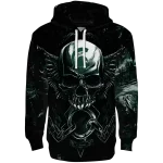 michigan state spartans skull artwork green black hoodie best selling
