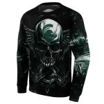 michigan state spartans skull artwork green black hoodie best selling