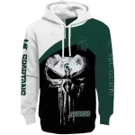 michigan state spartans skull punisher white black hoodie best selling