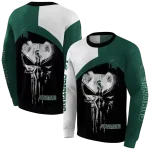 michigan state spartans skull punisher white black hoodie best selling