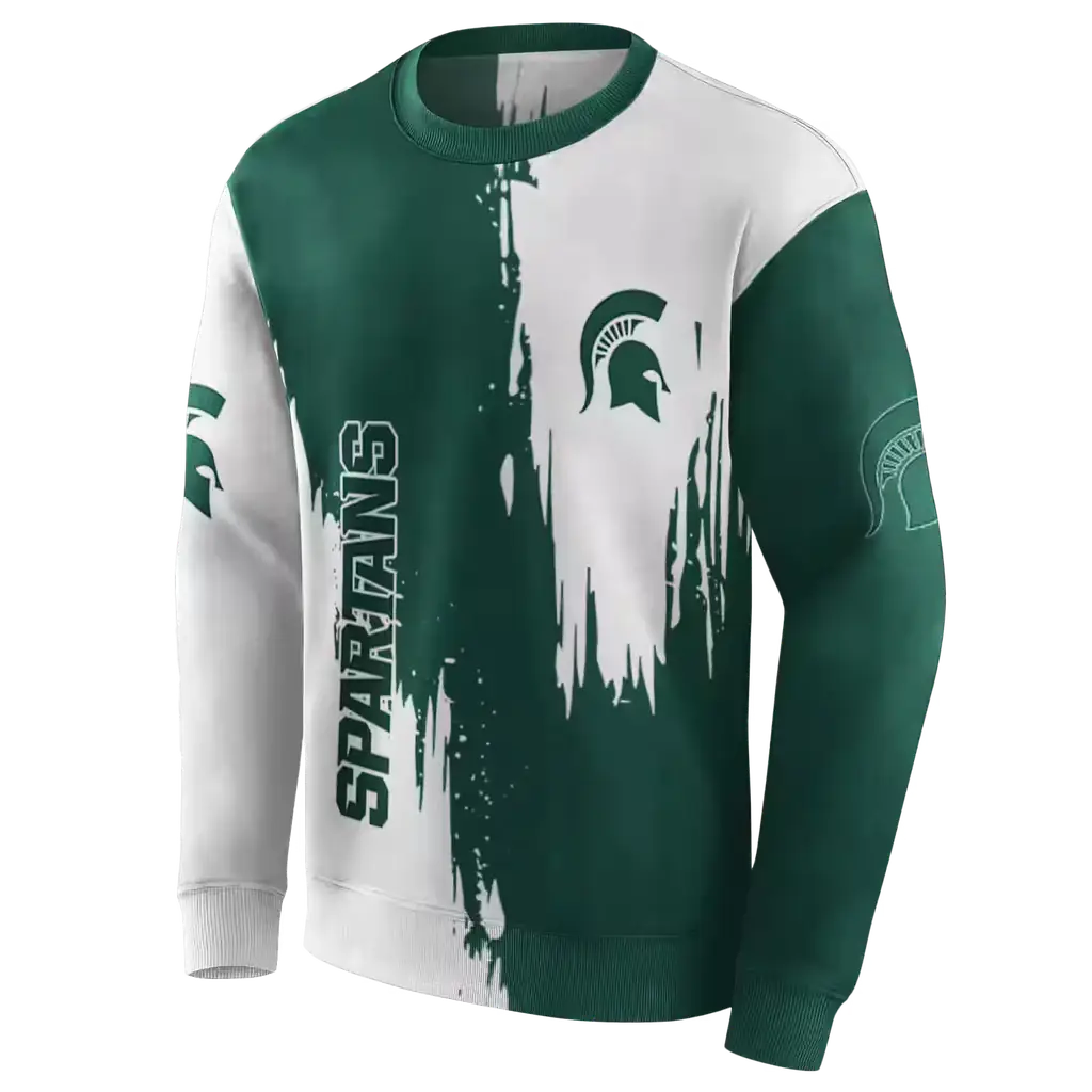 michigan state spartans splatter effect green hoodie new arrival michigan state spartans splatter effect green hoodie new arrival